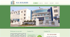 Desktop Screenshot of hsbuildersindia.com